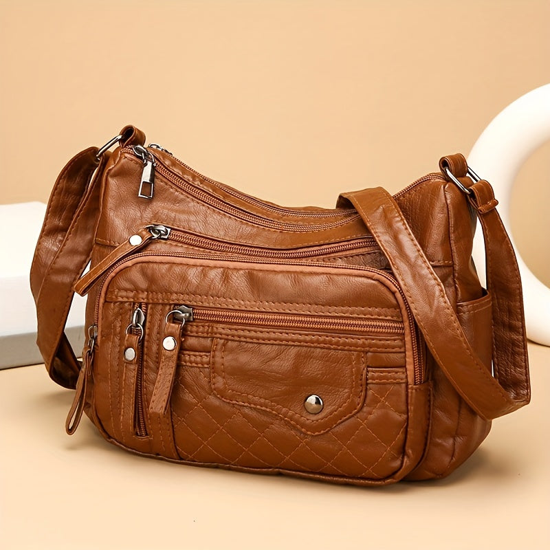 Vera | Multi Zipper Crossbody Bag