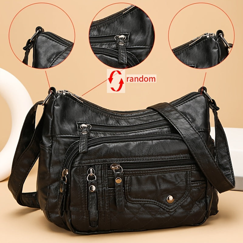 Vera | Multi Zipper Crossbody Bag