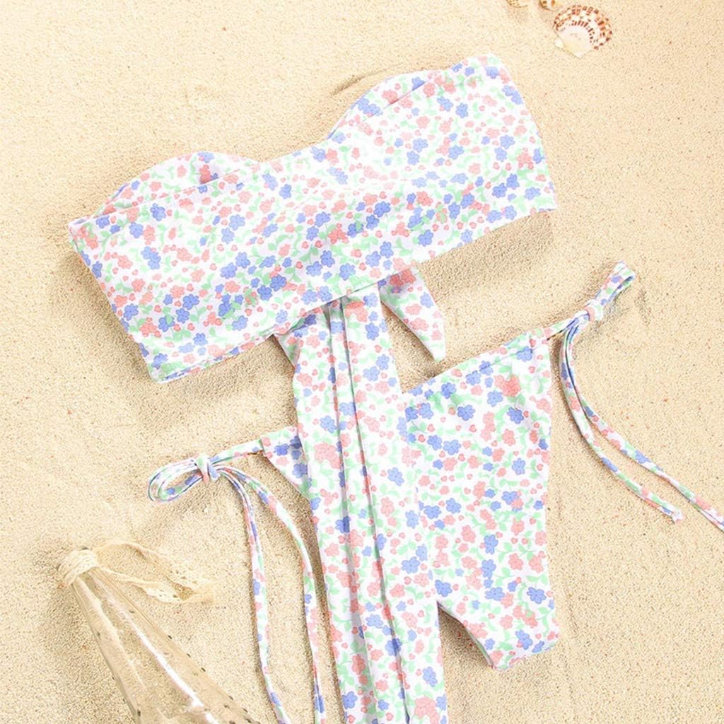 Women's 2 Piece Set Strapless Tie Knot Swimsuit
