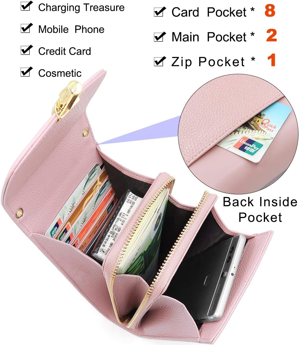 Women small cell phone shoulder strap genuine leather mini handbag shoulder strap.
