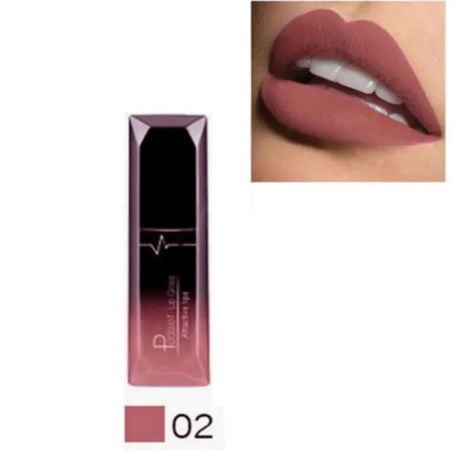 Matte liquid waterproof lipsticks.