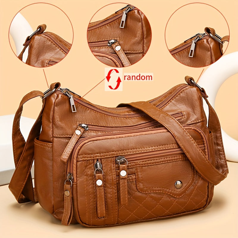 Vera | Multi Zipper Crossbody Bag