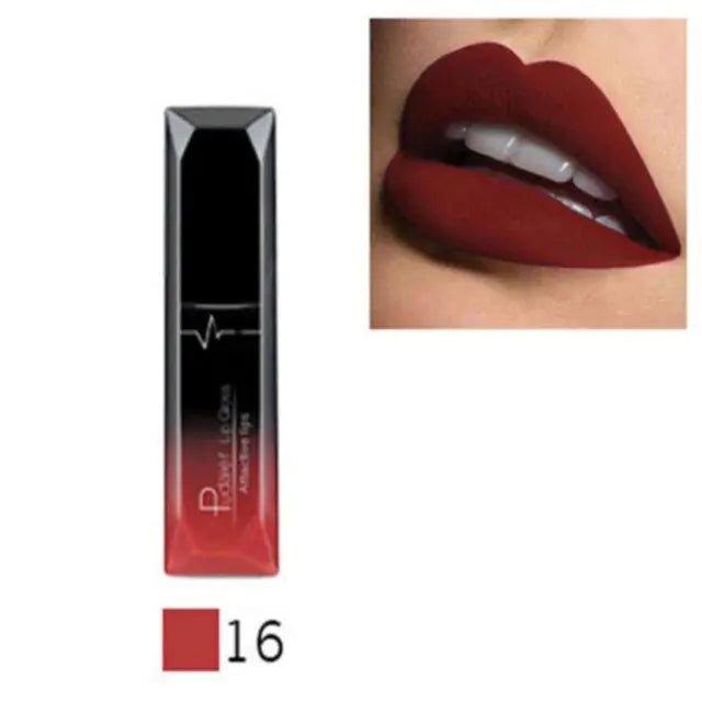 Matte liquid waterproof lipsticks.