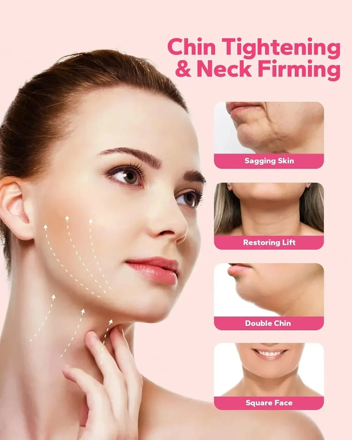 Women Breathable Face Slimming Bandage Cheek Chin Lift Belt Face Shaper Facial Massage Belt Beauty Skin Care.
