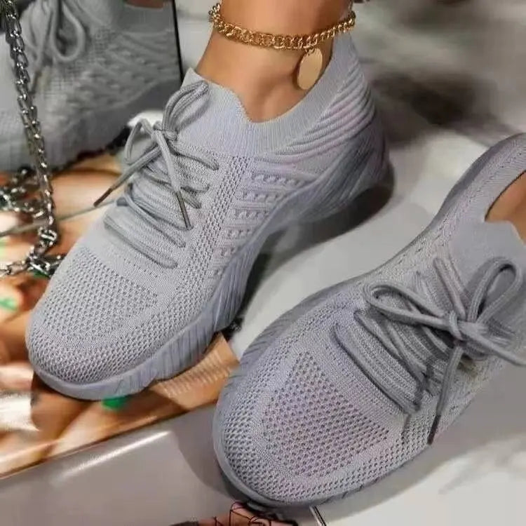 Women Casual Sneakers Lace-up Shoes Ladies Platform Sneakers Female Shoes