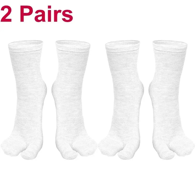 Socks for Women Summer Fiber Two Finger Socks Kimono Flip Flop Sandal Split Tabi Toe Sock