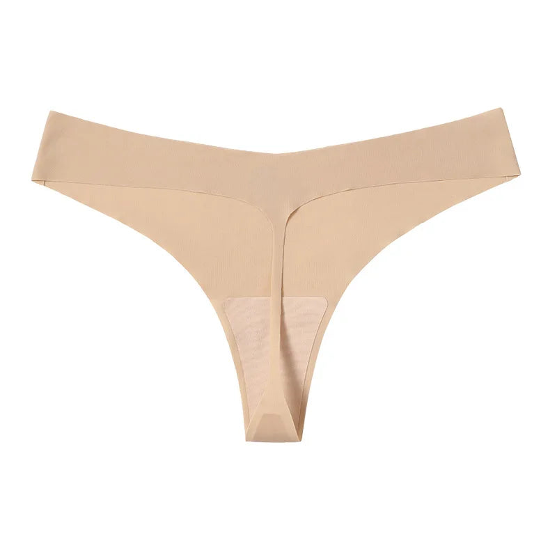 Ultra-thin Mentrual Panties Thong Traceless Invisible Women's One-piece Ice Silk Panties Sexy Comfortable Breathable Thong