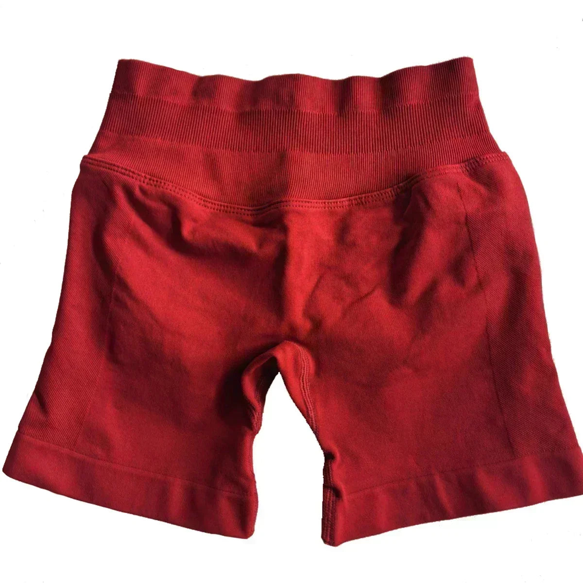 Impact Shorts 4.5" With Logo Low Ribbed Band Yoga Shorts Seamless Scrunch Bum Workout Gym Shorts Yoga Booty Running Short Pants