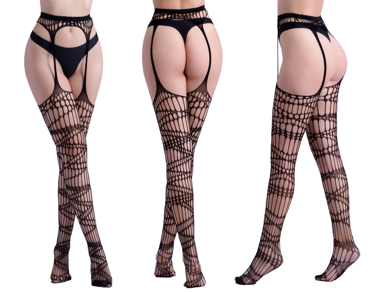 Fishnet Garter Belt Stocking Suspender Panty Pantyhose Thigh High Summer Sexy Hot