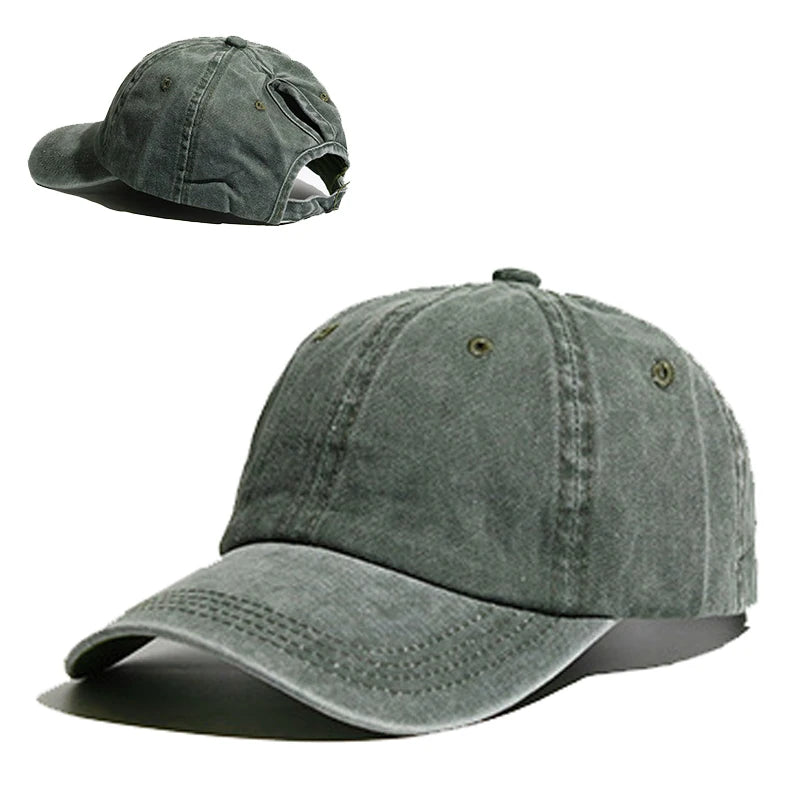 High Ponytail Baseball Cap for Women Spring Summer Sun Hat Running Snapback Hat Messy High Bun Women's Caps Female