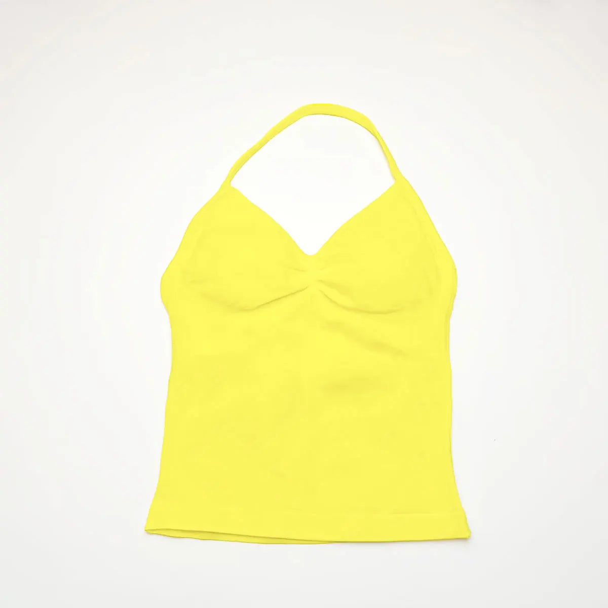 Sports Yoga Vest Women's Fitness Tank Top Gym Beautiful Open Back Bra Running Workout HalterLAGEN Impact Longline