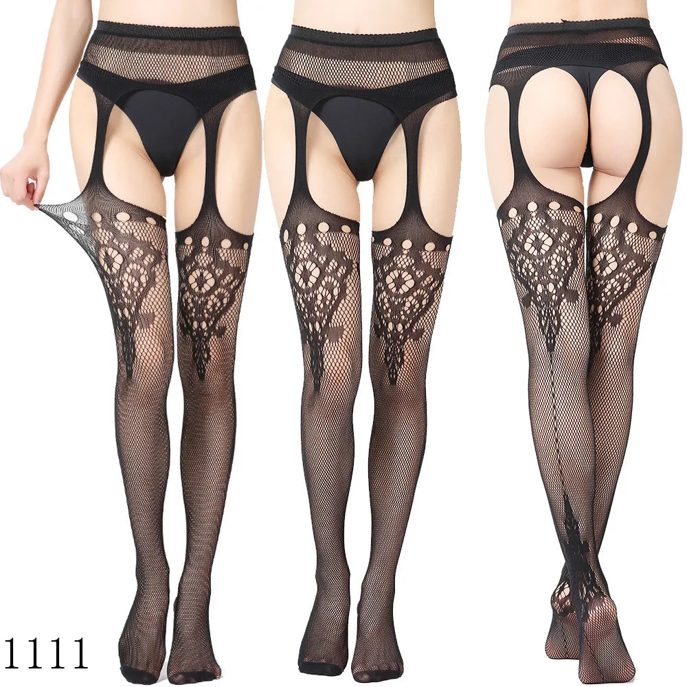 Fishnet Garter Belt Stocking Suspender Panty Pantyhose Thigh High Summer Sexy Hot