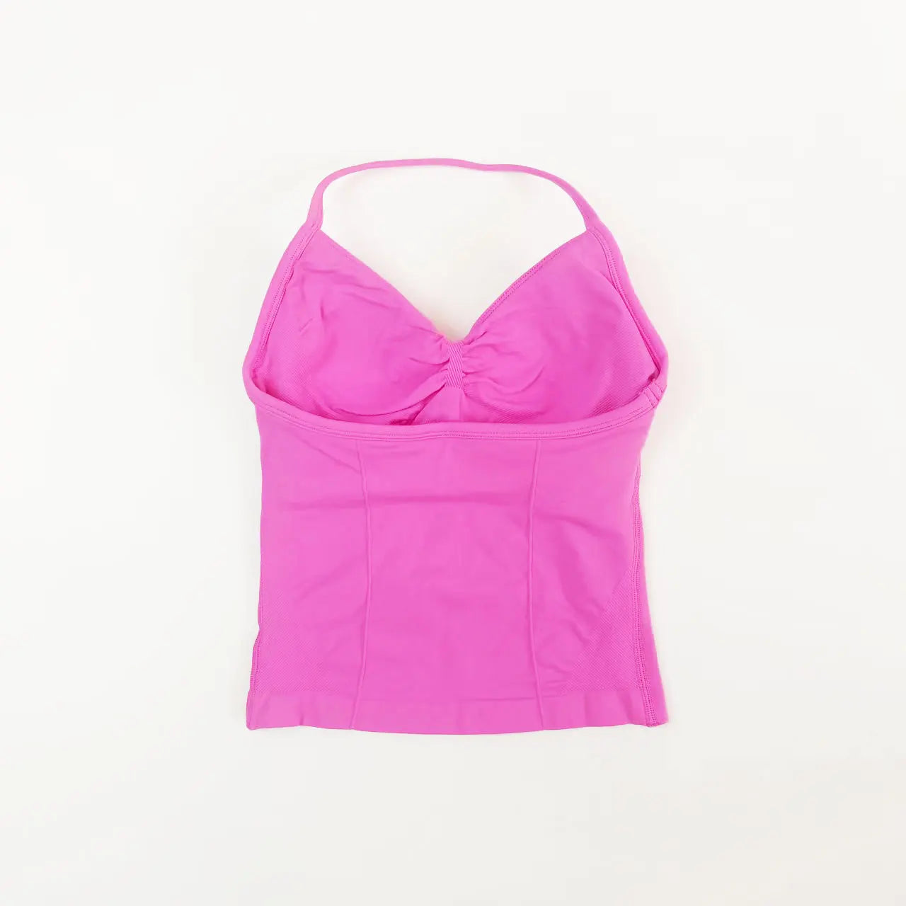 Sports Yoga Vest Women's Fitness Tank Top Gym Beautiful Open Back Bra Running Workout HalterLAGEN Impact Longline