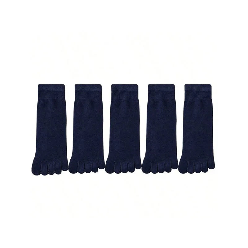 Women Five Fingers Socks Solid Colour Ladies Split Toe Sports Socks Spring Autumn Toe Socks