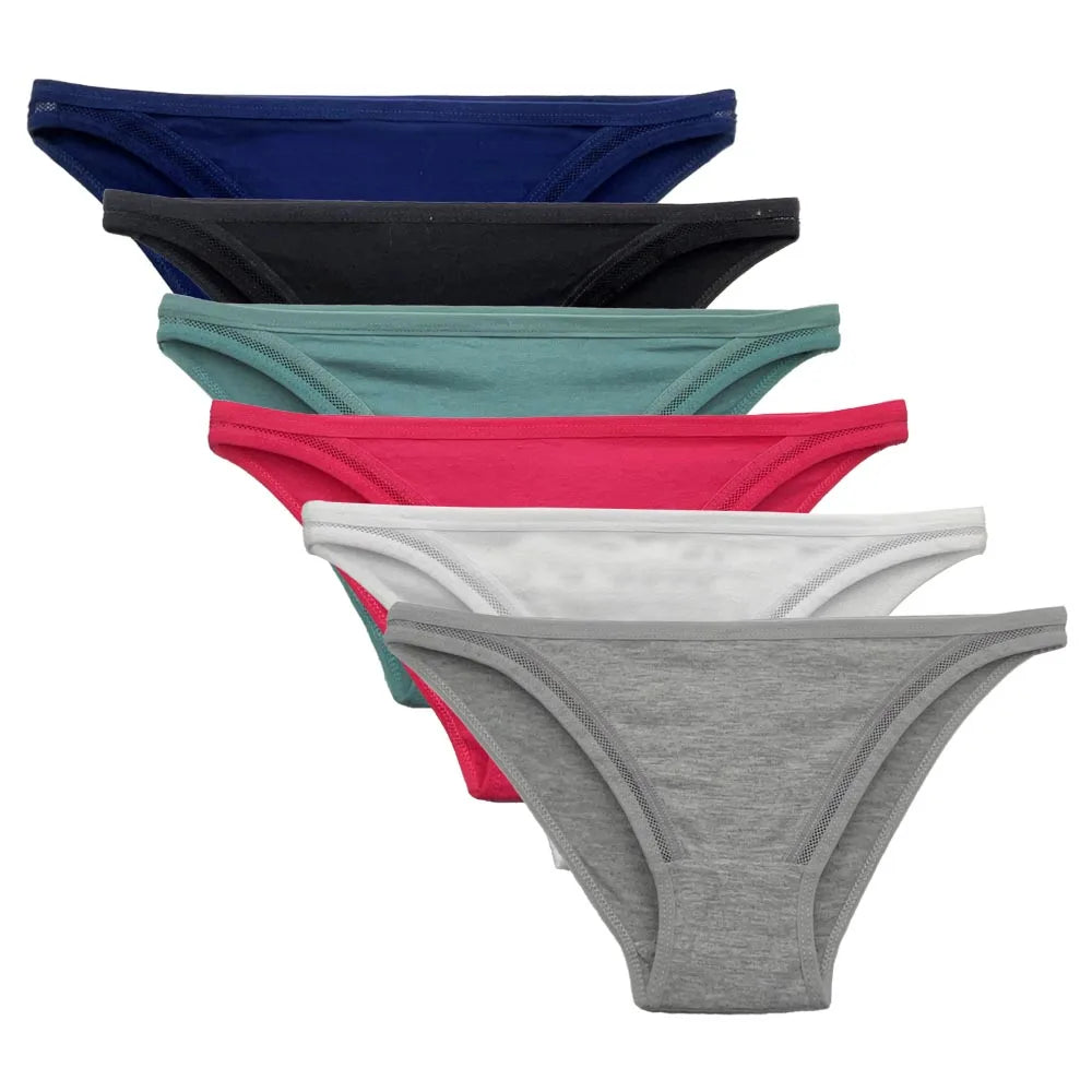 5Pcs/Set New Arrival Low Rise Ladies Sexy Lace Panty Briefs Panties for Women Lingerie Cotton Underpants