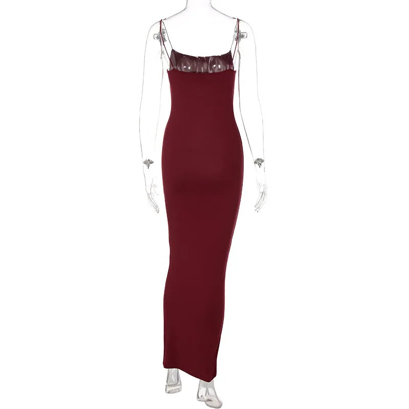 Autumn Winter Women Solid White Black Strap Midi Dress Bodycon Sexy Streetwear Party Club Elegant Fashion Clothes