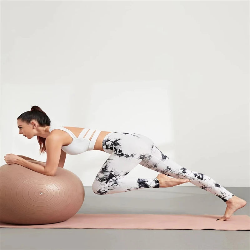 Sexy Women Gym Yoga Leggings High Waist Push Up Legging Seamless Fitness Workout Leggins Sports Tights Running Pants