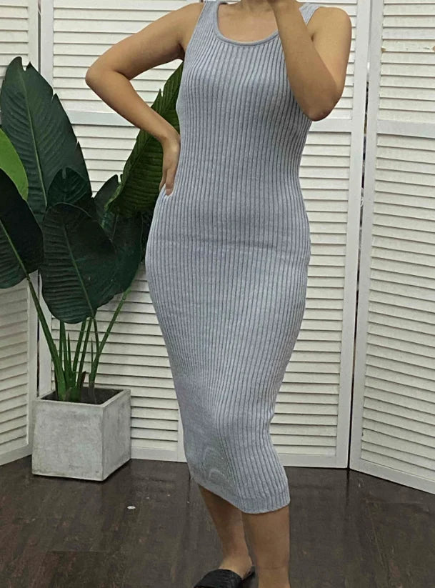 Women's Sweater Dress Set Autumn Winter New 2025 Solid Turtleneck Ribbed Sweater & Knitted Strap Dress Sets Matching Outfit