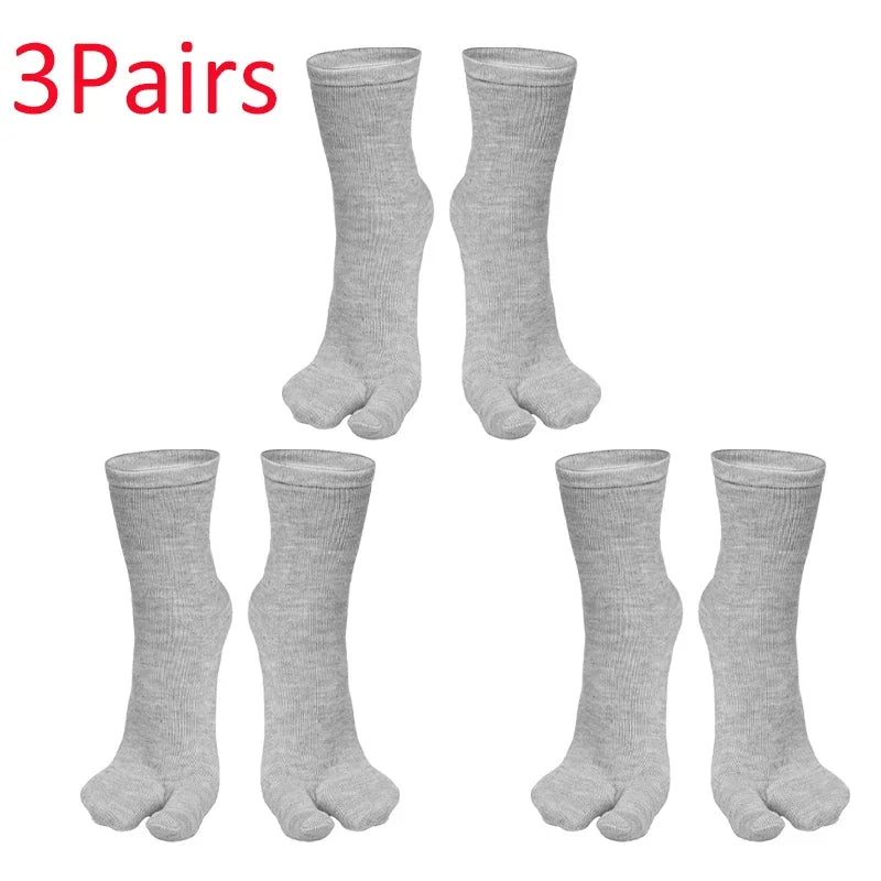 Socks for Women Summer Fiber Two Finger Socks Kimono Flip Flop Sandal Split Tabi Toe Sock