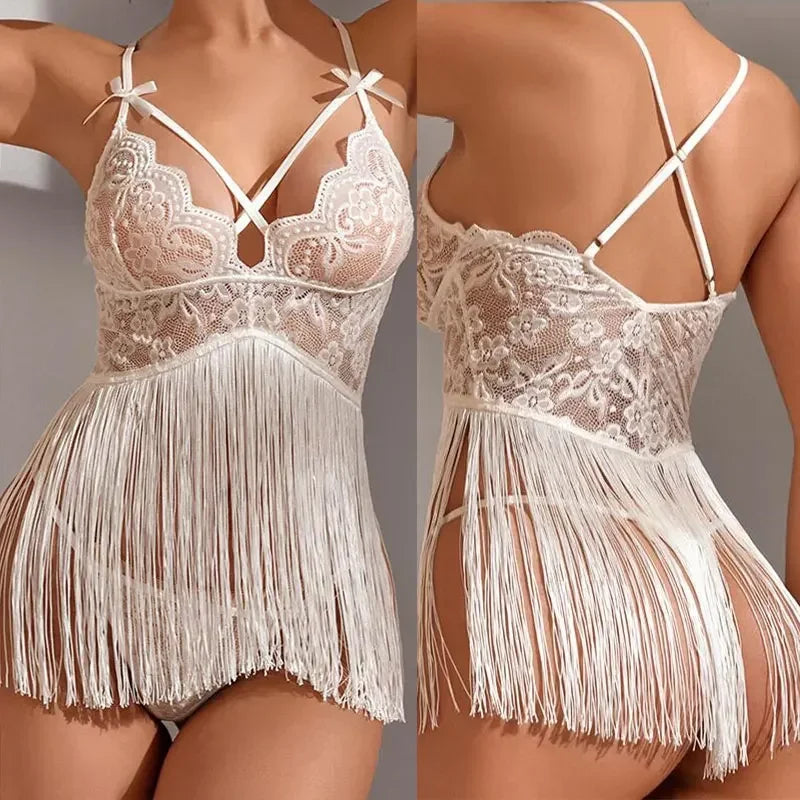 Hot nightgown for women see through sleepwear sexy pajamas floral mesh nightgowns outfit sexy lace nightgown lingerie