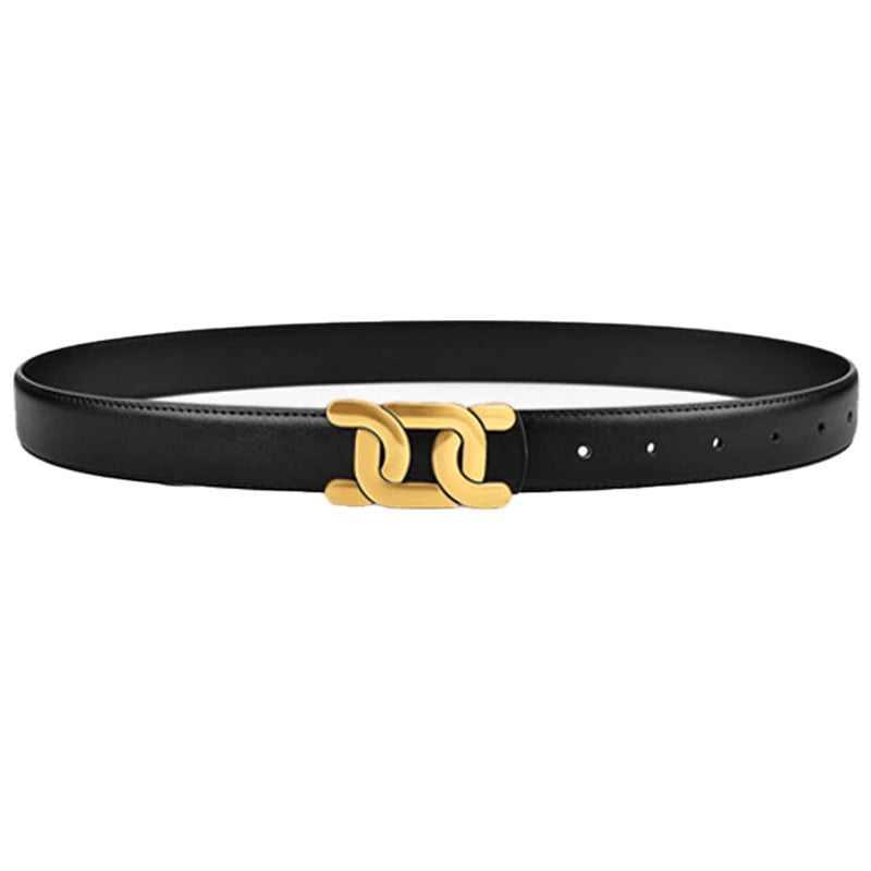 1Pcs Women's Retro Belt Alloy Buckle Fashion Belt Casual Jeans Belt High End Long Skirt Pants Belt