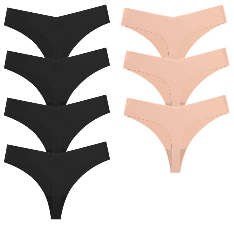 7 Pieces Sexy Lingerie Women's Seamless Panties Silk Female Underwear for Women Elasticity Thongs Secret G-String Fashion Tangas