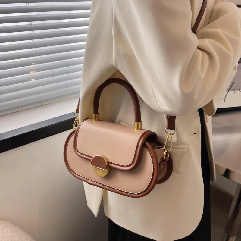 Fashion Blue Oval Tote Bag 2022 Fashion New High Quality PU Leather Women Designer Handbag Portable Shoulder Messenger Bag