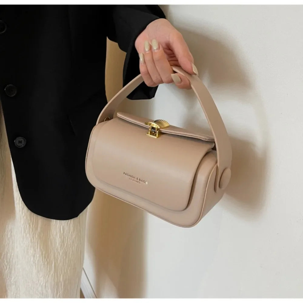 Shoulder Bag Women's Versatile Retro Crossbody Square Bags New Large Capacity Textured Leather Flap Handbags