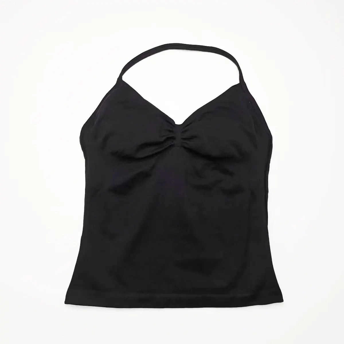 Sports Yoga Vest Women's Fitness Tank Top Gym Beautiful Open Back Bra Running Workout HalterLAGEN Impact Longline