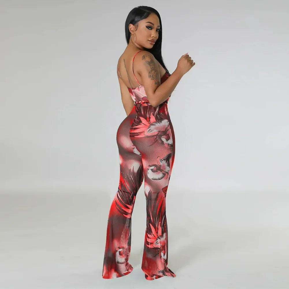 Jumpsuits Summer Outfits for Women Club wear Spaghetti Strap Skinny One Pieces Romper Summer