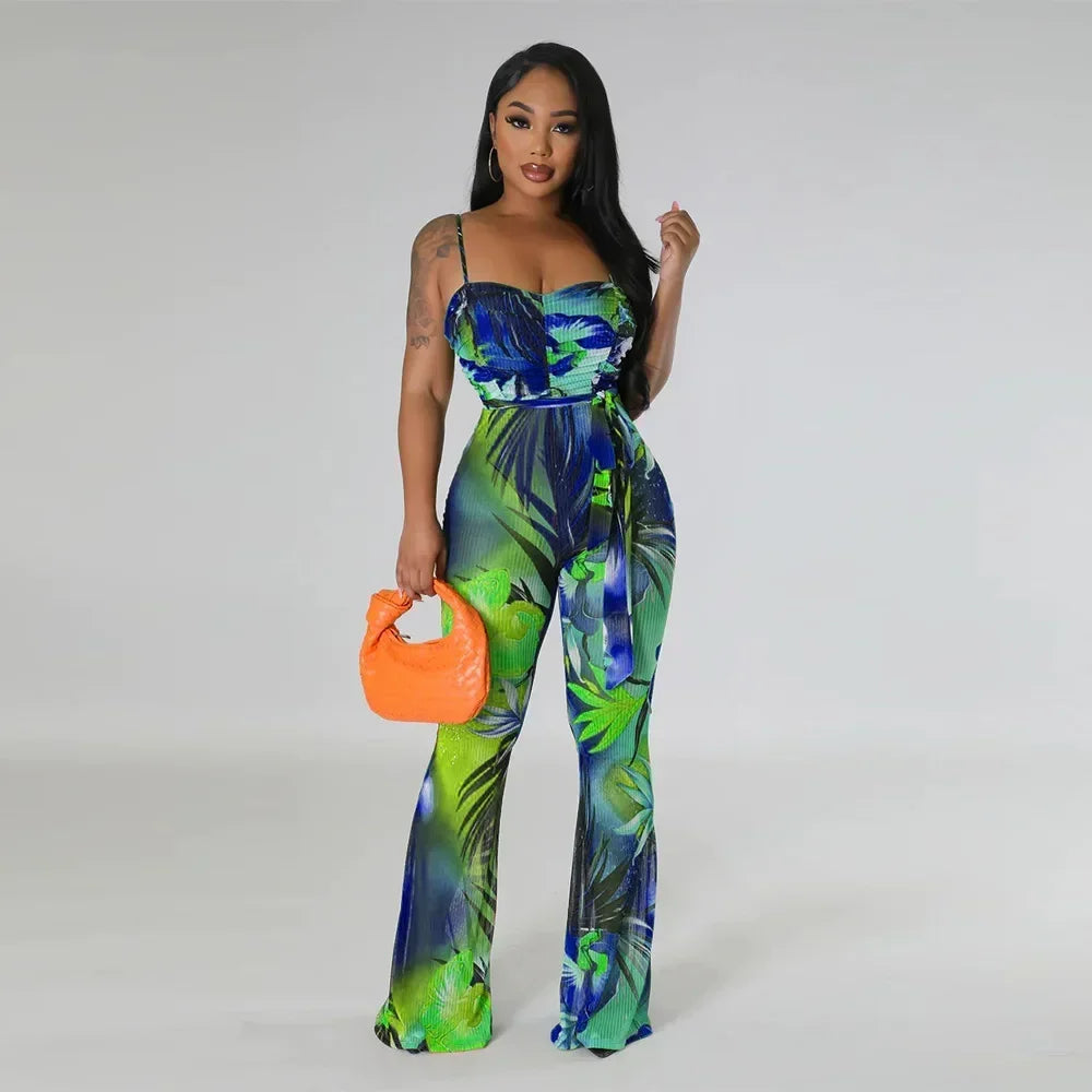 Jumpsuits Summer Outfits for Women Club wear Spaghetti Strap Skinny One Pieces Romper Summer