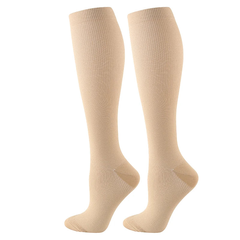 Socks Fit For Golf Rugby Running Hiking Sports For Anti Fatigue Driving Travel Flight Women Socks
