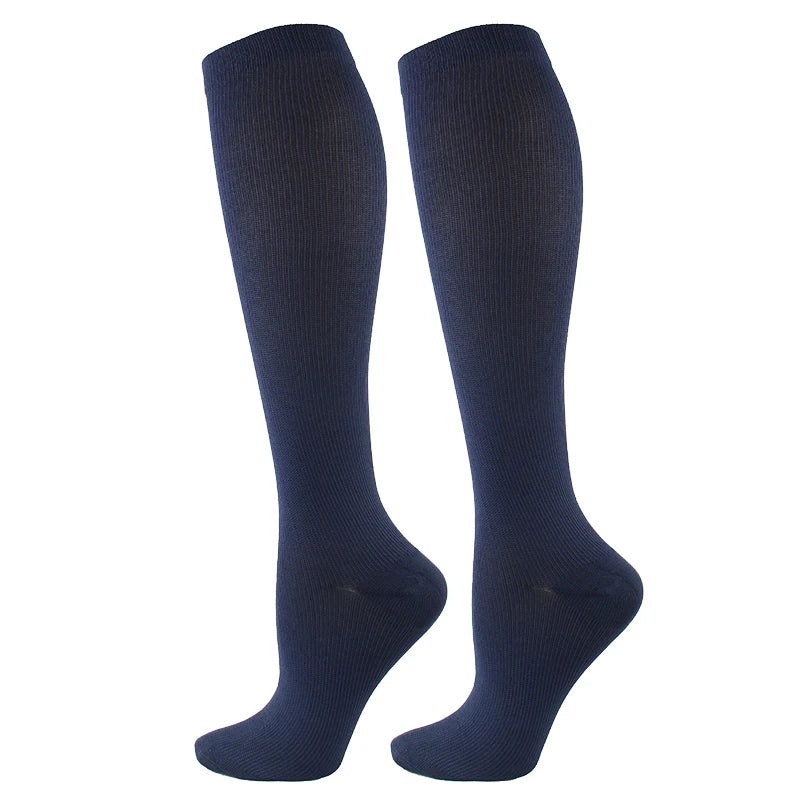 Socks Fit For Golf Rugby Running Hiking Sports For Anti Fatigue Driving Travel Flight Women Socks