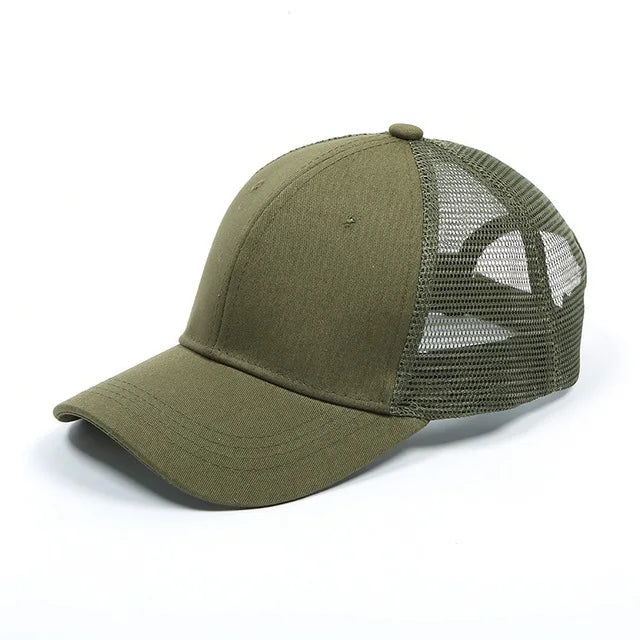 High Ponytail Baseball Cap for Women Spring Summer Sun Hat Running Snapback Hat Messy High Bun Women's Caps Female