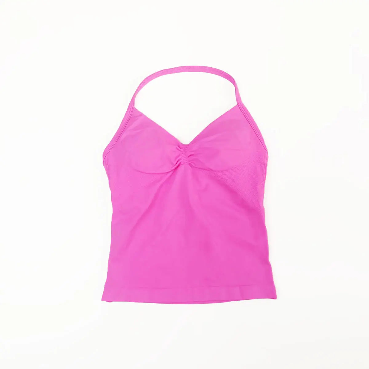 Sports Yoga Vest Women's Fitness Tank Top Gym Beautiful Open Back Bra Running Workout HalterLAGEN Impact Longline