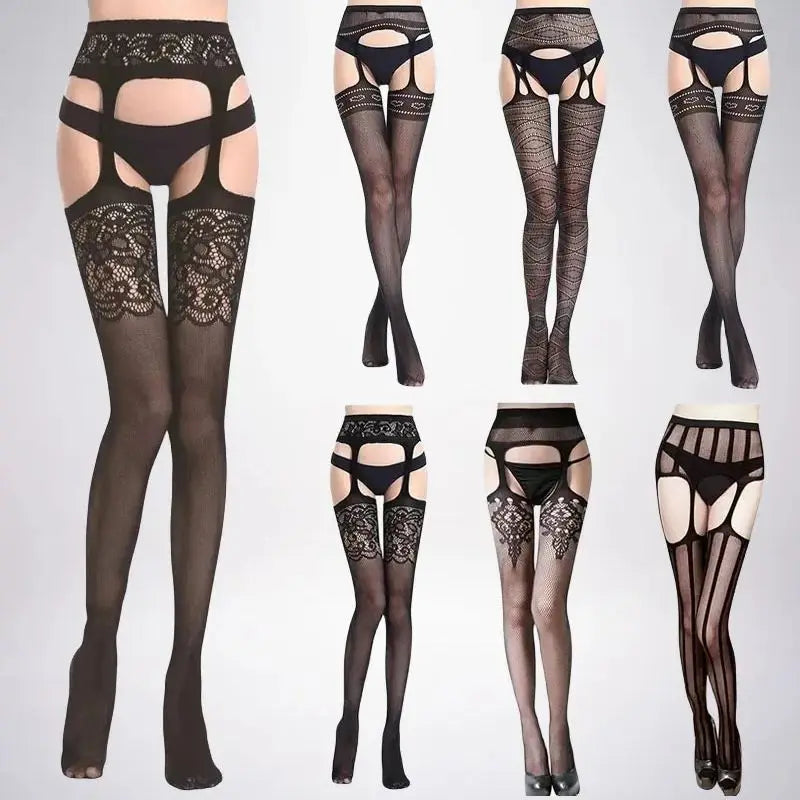 Fishnet Garter Belt Stocking Suspender Panty Pantyhose Thigh High Summer Sexy Hot