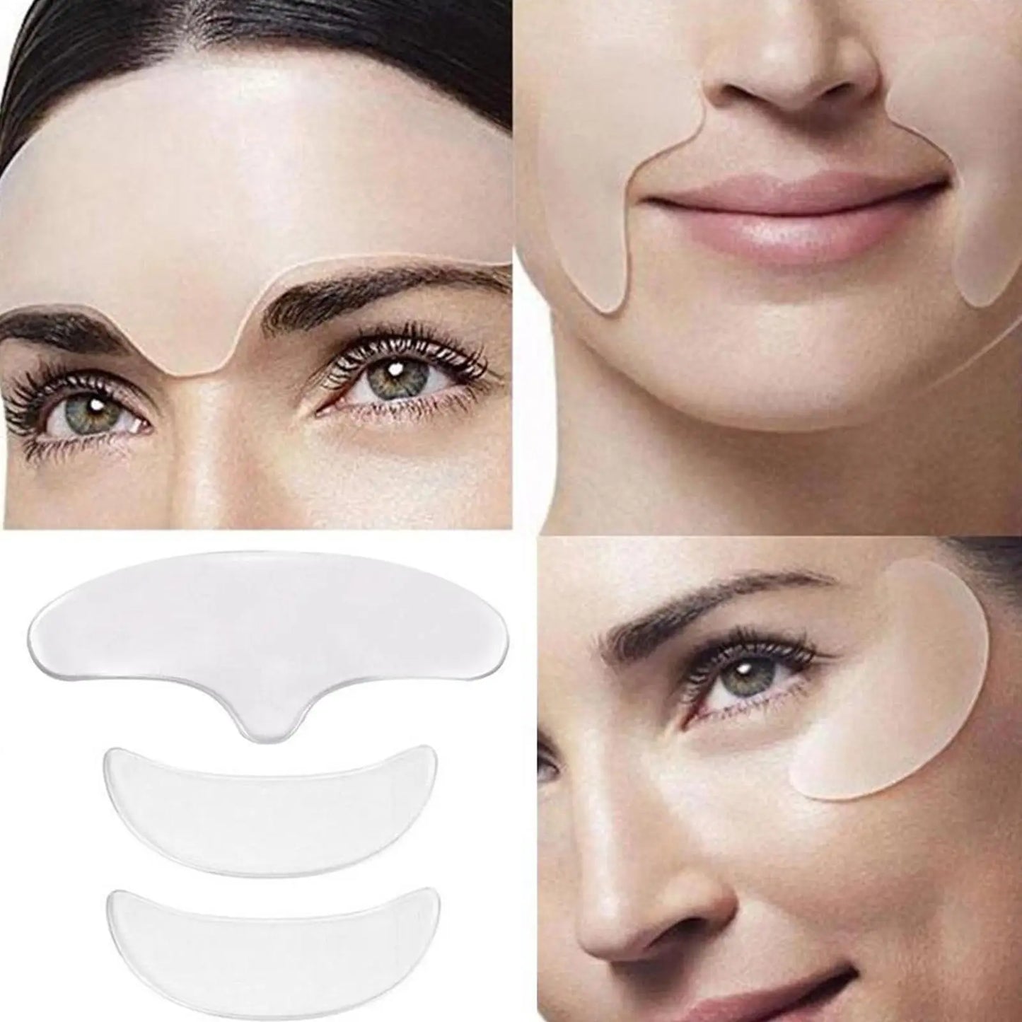 Reusable anti-wrinkle forehead patch Silicone