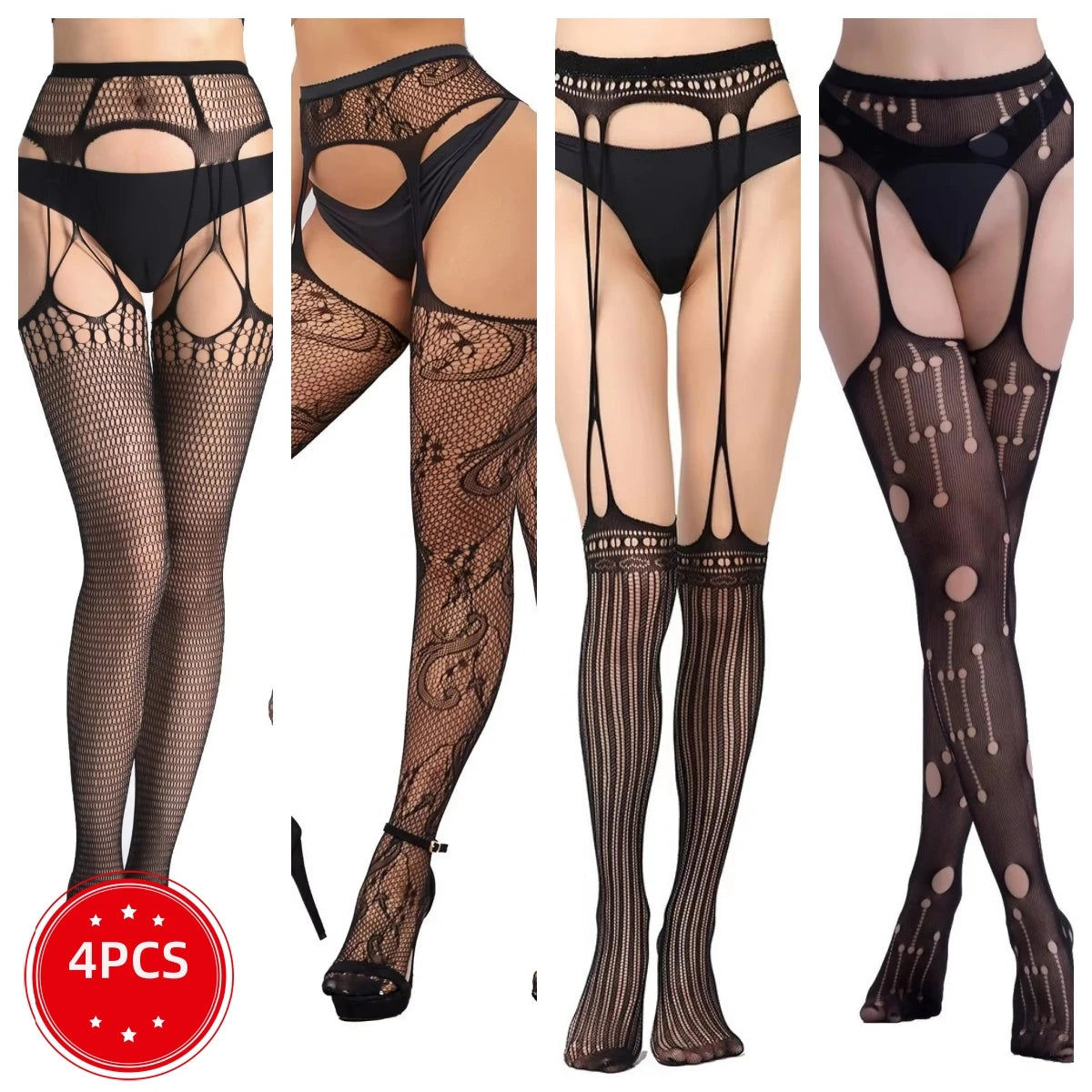 Fishnet Garter Belt Stocking Suspender Panty Pantyhose Thigh High Summer Sexy Hot