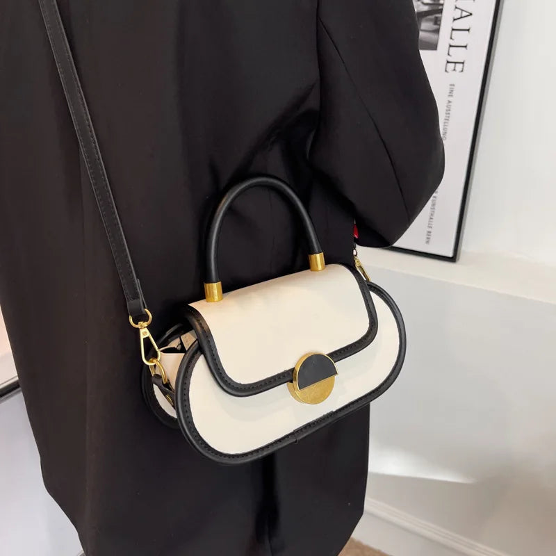 Fashion Blue Oval Tote Bag 2022 Fashion New High Quality PU Leather Women Designer Handbag Portable Shoulder Messenger Bag