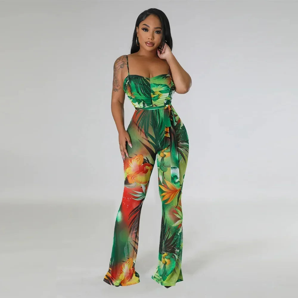 Jumpsuits Summer Outfits for Women Club wear Spaghetti Strap Skinny One Pieces Romper Summer