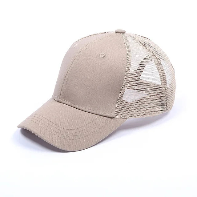 High Ponytail Baseball Cap for Women Spring Summer Sun Hat Running Snapback Hat Messy High Bun Women's Caps Female