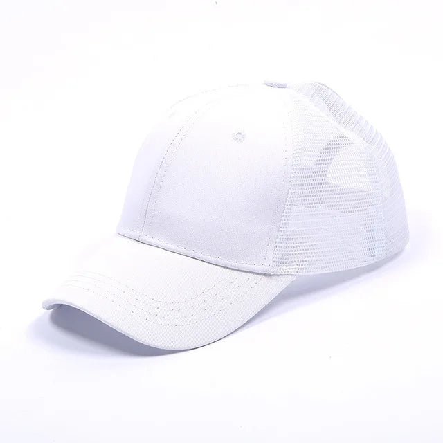 High Ponytail Baseball Cap for Women Spring Summer Sun Hat Running Snapback Hat Messy High Bun Women's Caps Female