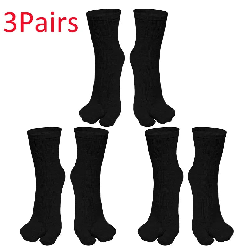 Socks for Women Summer Fiber Two Finger Socks Kimono Flip Flop Sandal Split Tabi Toe Sock