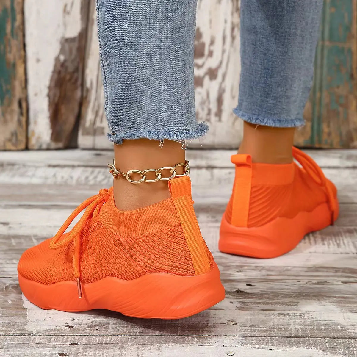 Women Casual Sneakers Lace-up Shoes Ladies Platform Sneakers Female Shoes