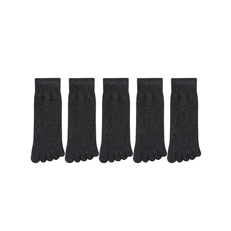 Women Five Fingers Socks Solid Colour Ladies Split Toe Sports Socks Spring Autumn Toe Socks