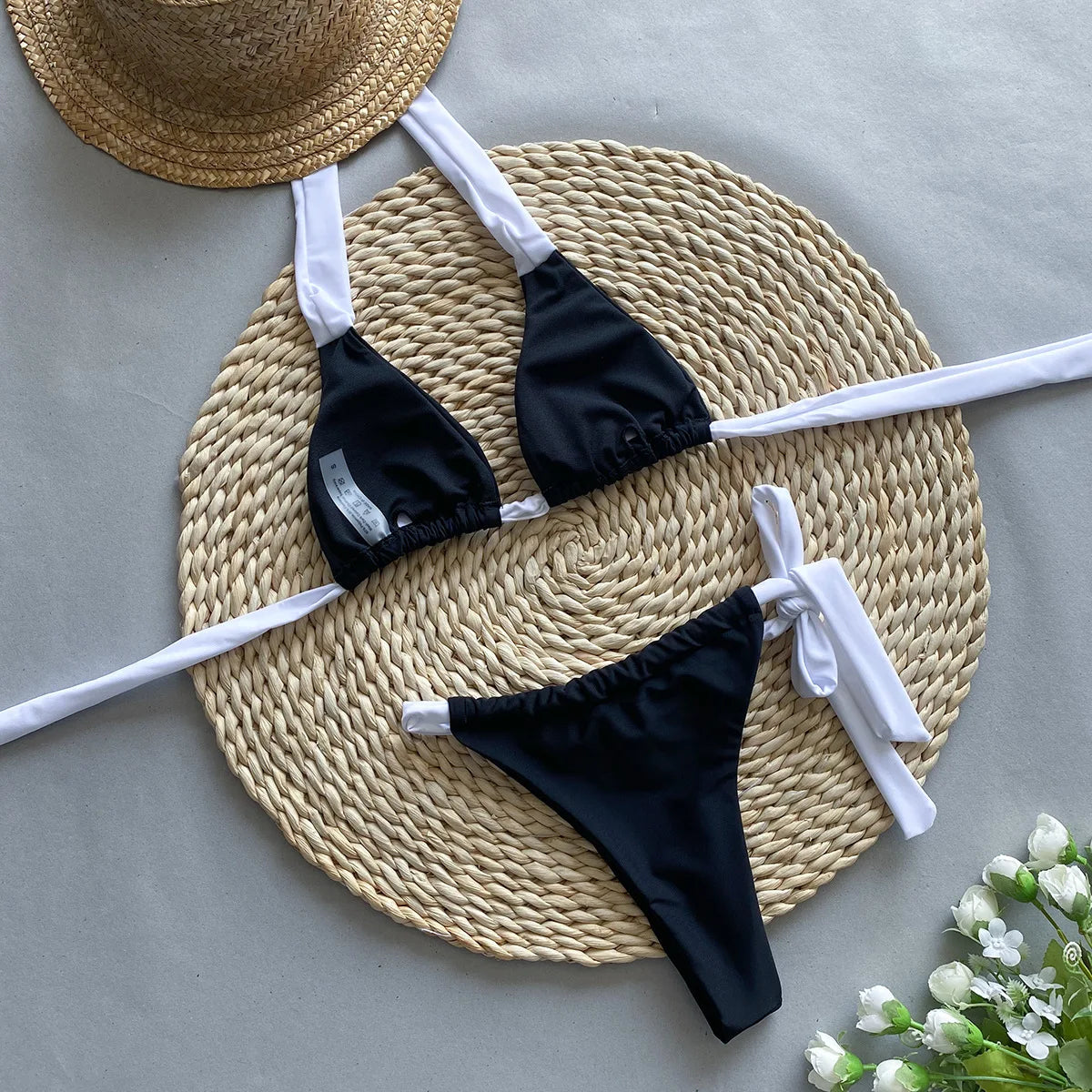 Black Bikini Sexy Micro Set Women Swimsuits Female Swimwear Brazilian Biquini Swimming Suit Solid Beachwear