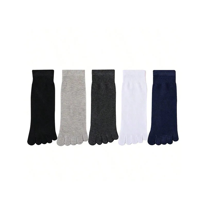 Women Five Fingers Socks Solid Colour Ladies Split Toe Sports Socks Spring Autumn Toe Socks