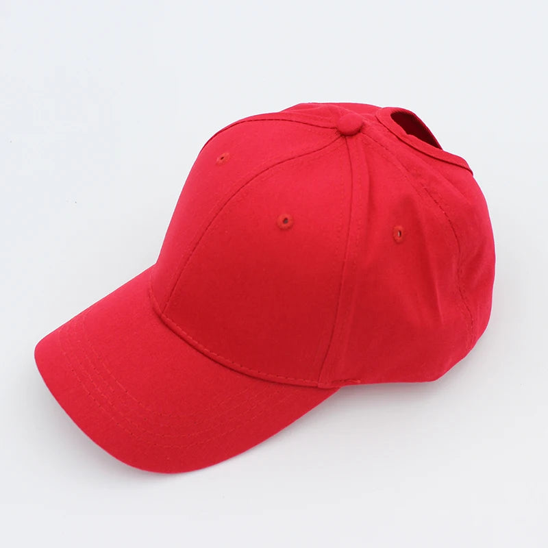 High Ponytail Baseball Cap for Women Spring Summer Sun Hat Running Snapback Hat Messy High Bun Women's Caps Female
