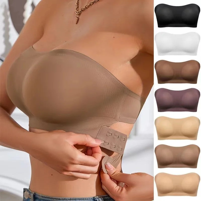 Bra with side closures.