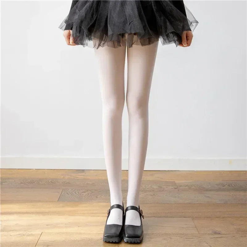 Women Bodycon Super Elastic See Through Lace Pantyhose Autumn Sexy Slim Elegant Burgundy Tights Winter